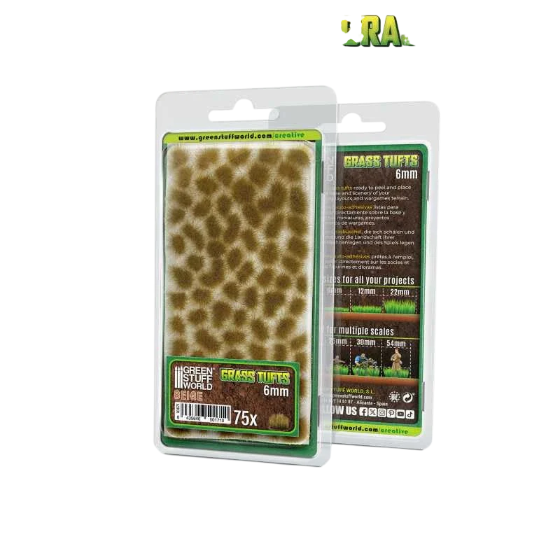 Green Stuff World Static Grass Tufts 6 mm - Beige - 10671