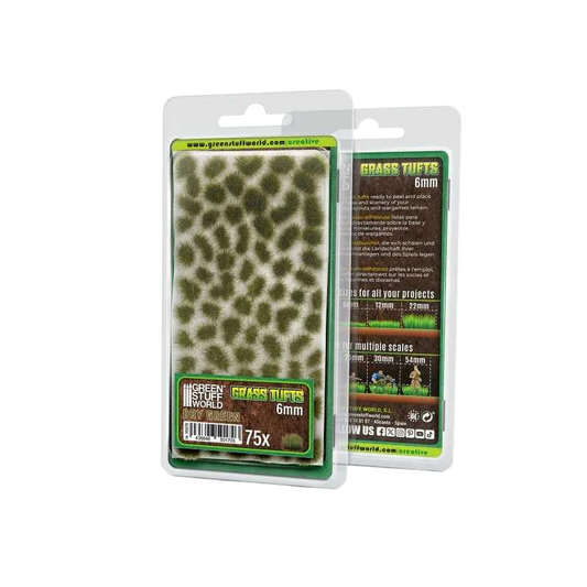 Green Stuff World Static Grass Tufts 6 mm - Dry Green - 10670