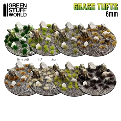 Green Stuff World Static Grass Tufts 6 mm - Dry Green - 10670