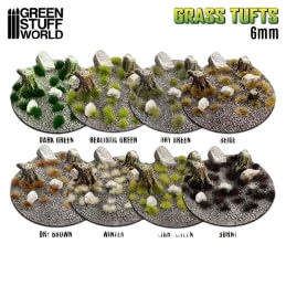 Green Stuff World Static Grass Tufts 6 mm - Realistic Green - 10669