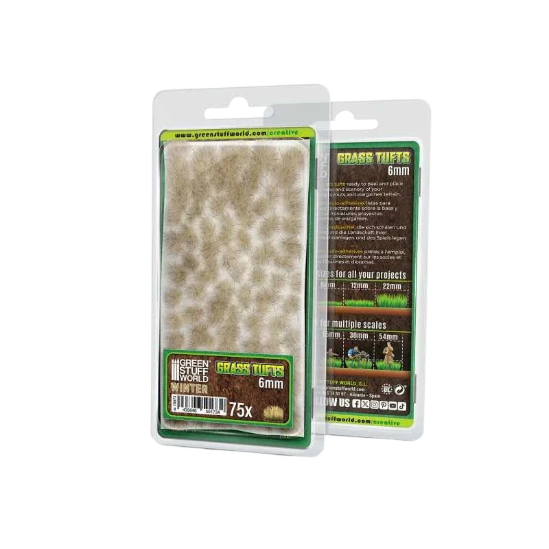Green Stuff World Static Grass Tufts 6 mm - Winter - 10673