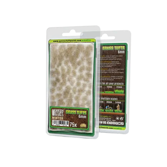 Green Stuff World Static Grass Tufts 6 mm - Winter - 10673