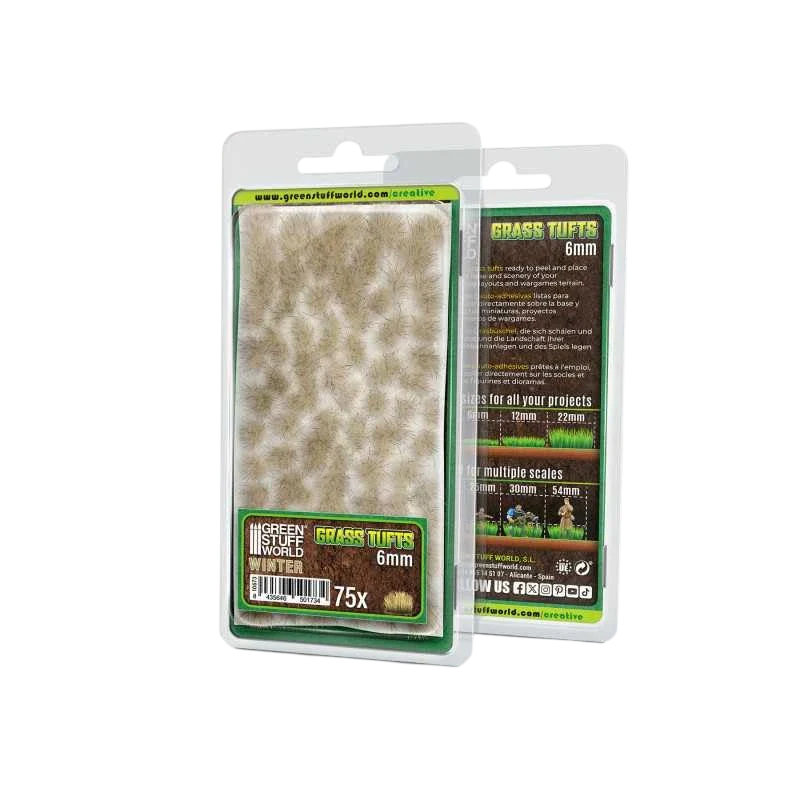 Green Stuff World Static Grass Tufts 6 mm - Winter - 10673