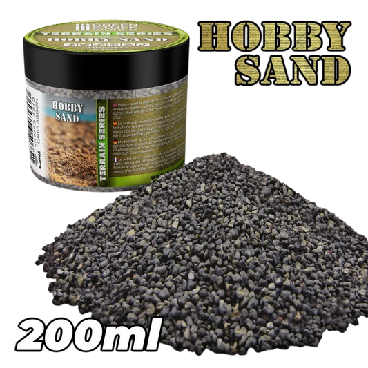 Green Stuff World Thick Hobby Sand - Dark Grey 200ml 11182