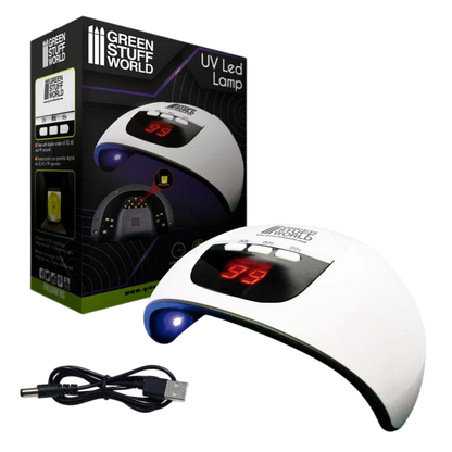 Green Stuff World Ultraviolet LED Lamp for Curing Resins and Fluorescent Paint 2384