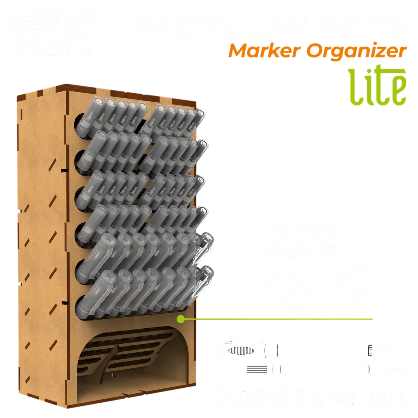 Green Stuff World Vertical Marker Organizer