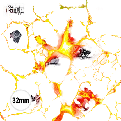 Green Stuff World Wargame Mat, Flamecoil Path, Neoprene Battle Surface, Anti-Slip Backing, 48x70 Inch, with Carrying Bag - 6342