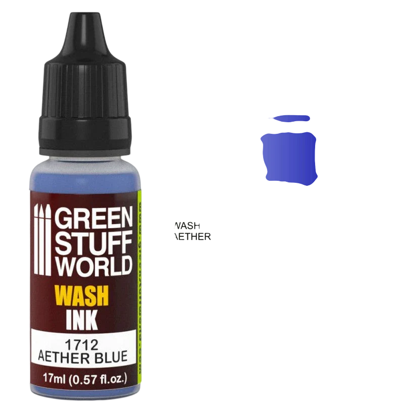 Green Stuff World – Wash Ink for Models and Miniatures Aether Blue 1712