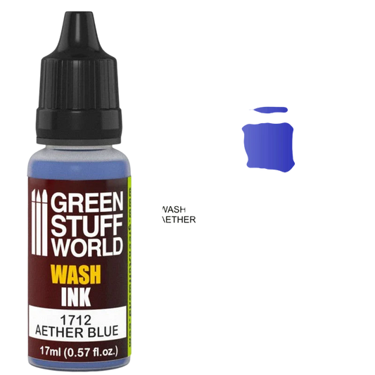 Green Stuff World – Wash Ink for Models and Miniatures Aether Blue 1712