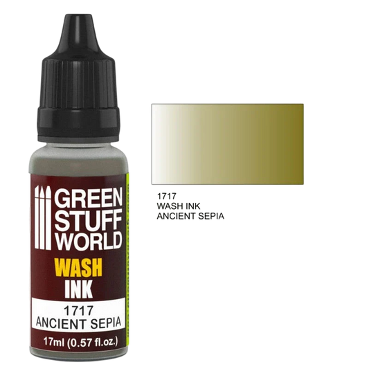 Green Stuff World – Wash Ink for Models and Miniatures Ancient Sepia 1717