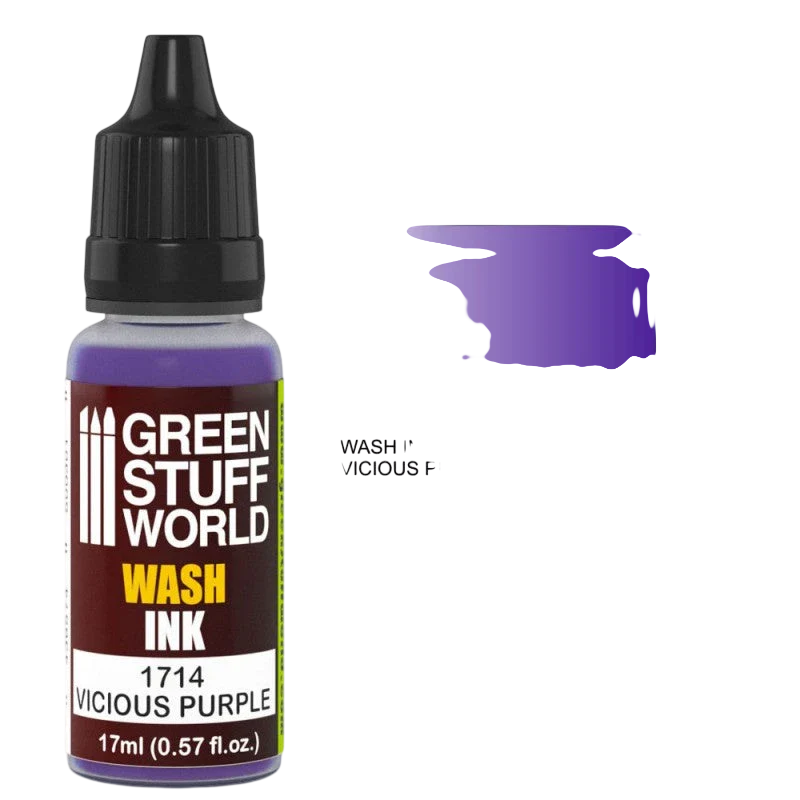 Green Stuff World – Wash Ink for Models and Miniatures Vicious Purple 1714