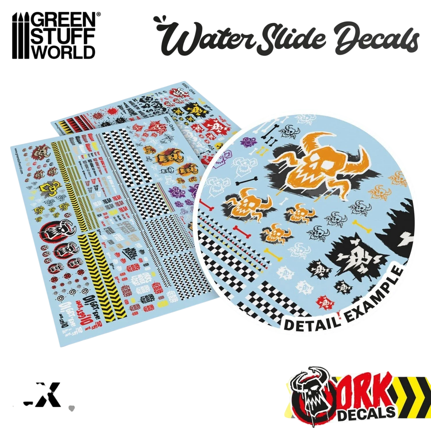 Green Stuff World Waterslide Decals - Orcs - Wargaming and Modeling