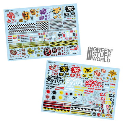 Green Stuff World Waterslide Decals - Orcs - Wargaming and Modeling