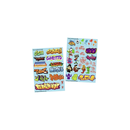 Green Stuff World Waterslide Decals - Train and Graffiti Mix - Wargaming and Modeling