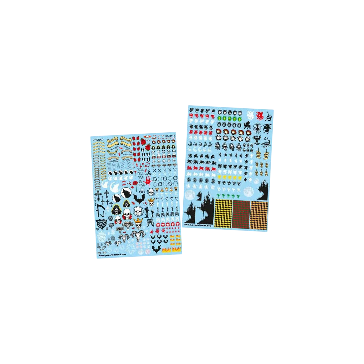 Green Stuff World Waterslide Decals - Undead - Wargaming and Modeling