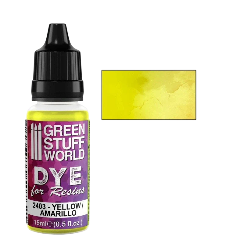 Green Stuff World YELLOW Dye for Resins 2403