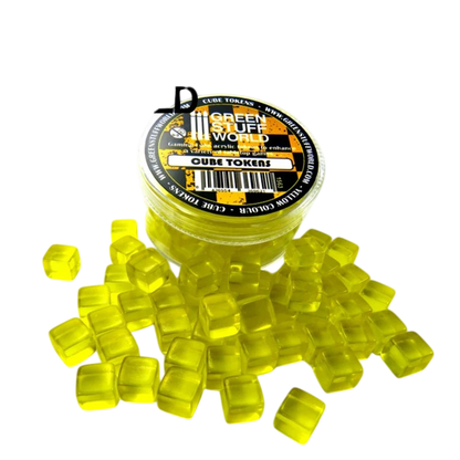 Green Stuff World Yellow Cube tokens 1563