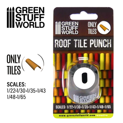 Green Stuff World for Models & Miniatures - Miniature Roof Tile Punch 1417