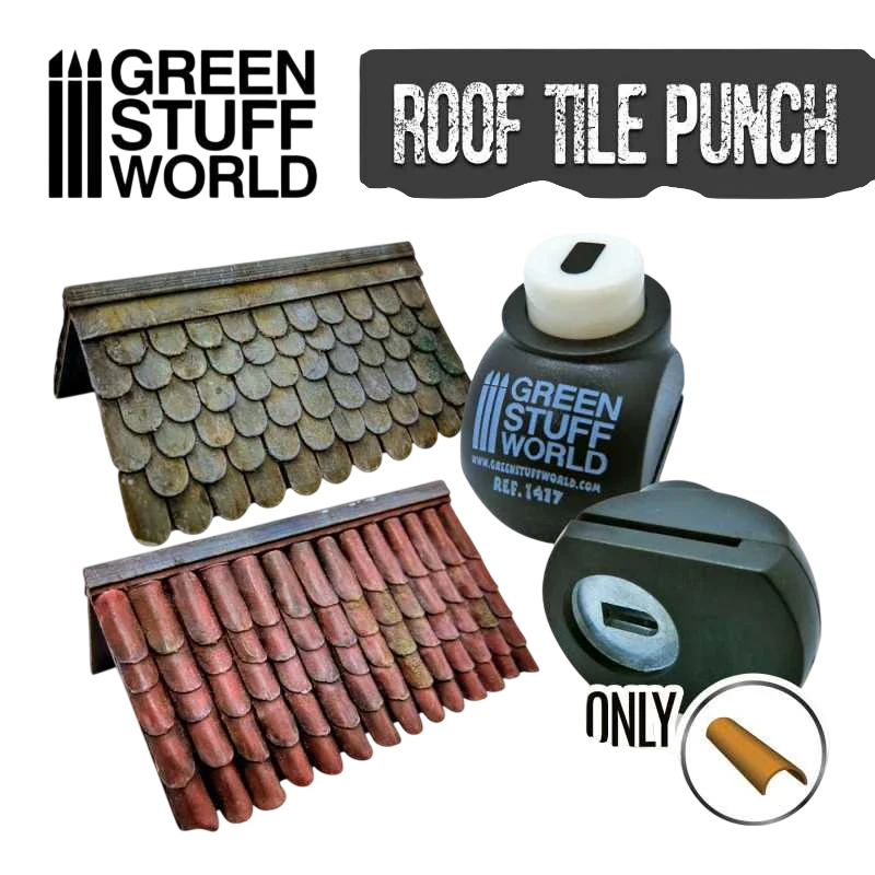 Green Stuff World for Models & Miniatures - Miniature Roof Tile Punch 1417