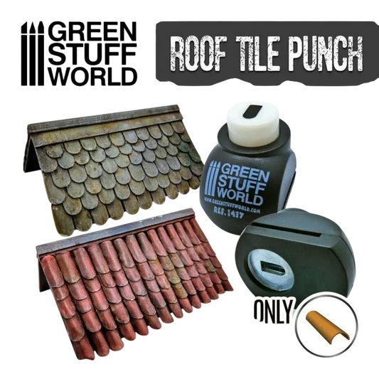 Green Stuff World for Models & Miniatures - Miniature Roof Tile Punch 1417