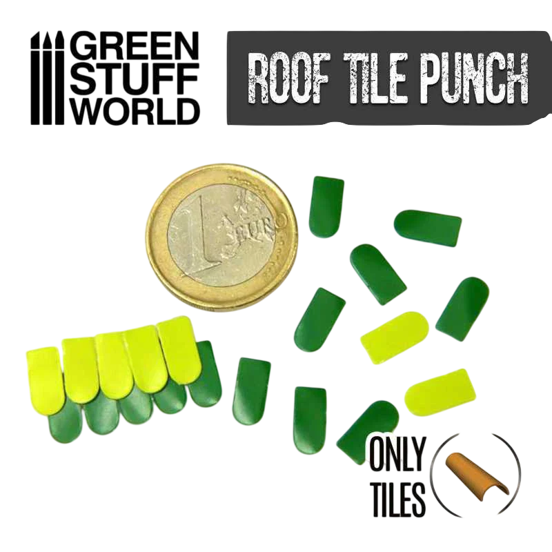Green Stuff World for Models & Miniatures - Miniature Roof Tile Punch 1417