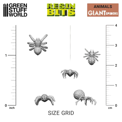 Green Stuff World for Models & Miniatures 3D printed set - Giant Spiders 12297
