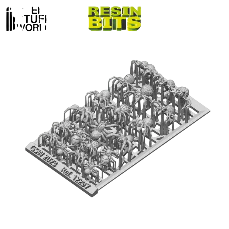 Green Stuff World for Models & Miniatures 3D printed set - Giant Spiders 12297