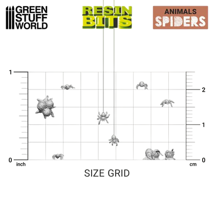 Green Stuff World for Models & Miniatures 3D printed set - Spiders 12296