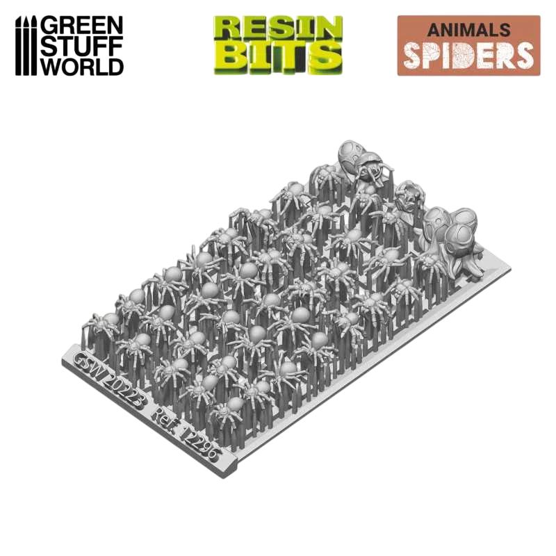 Green Stuff World for Models & Miniatures 3D printed set - Spiders 12296