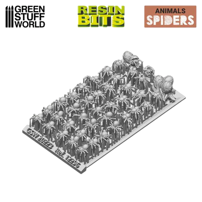 Green Stuff World for Models & Miniatures 3D printed set - Spiders 12296