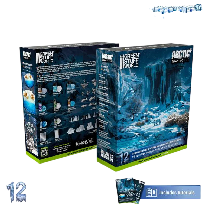 Green Stuff World for Models & Miniatures Basing Set - Arctic 11638