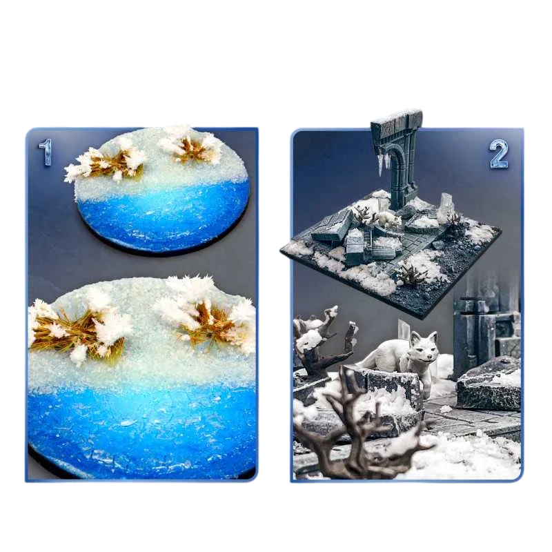 Green Stuff World for Models & Miniatures Basing Set - Arctic 11638