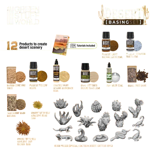 Green Stuff World for Models & Miniatures Basing Set - Desert 11637