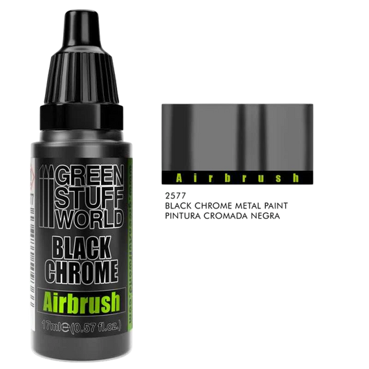 Green Stuff World for Models & Miniatures Black Chrome Paint - Airbrush 2577
