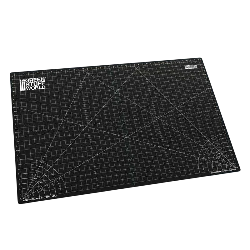 Green Stuff World for Models & Miniatures Black Cutting Mat 4135