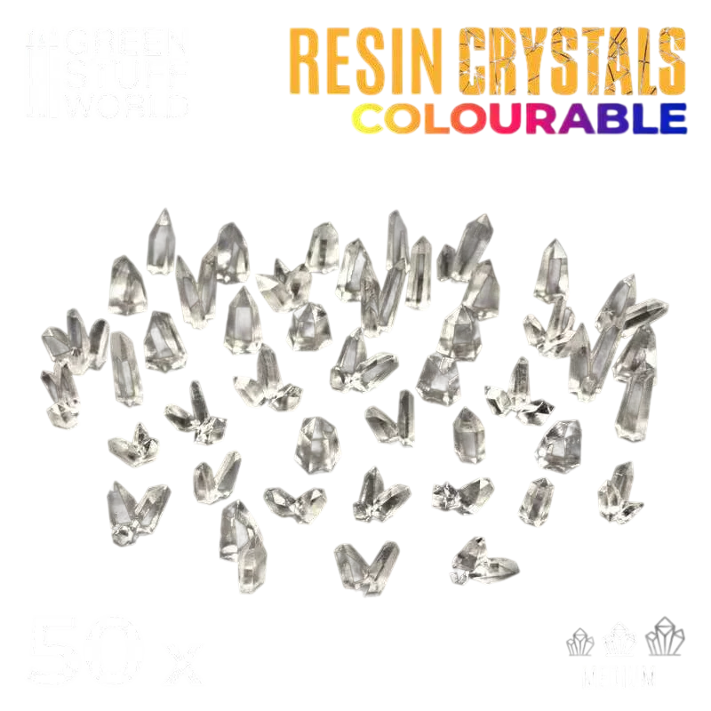 Green Stuff World for Models & Miniatures Clear Resin Crystals – Medium 2538