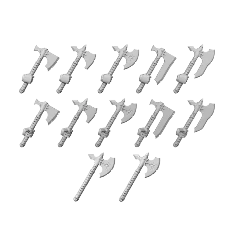 Green Stuff World for Models & Miniatures DakkaDakka Traitors Squad Chaos Axes 12410