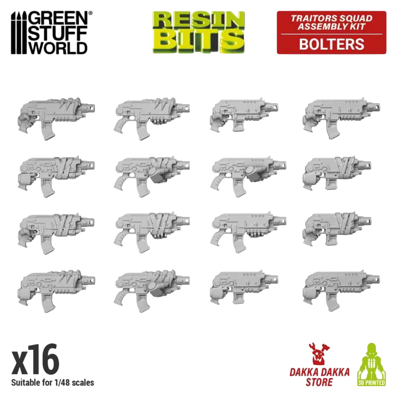 Green Stuff World for Models & Miniatures DakkaDakka Traitors Squad Chaos Bolter Guns 12411