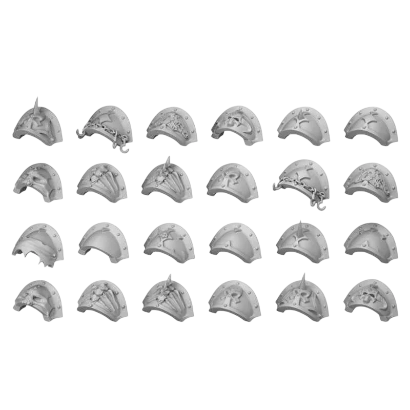 Green Stuff World for Models & Miniatures DakkaDakka Traitors Squad Chaos Shoulder Pads 12407