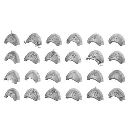 Green Stuff World for Models & Miniatures DakkaDakka Traitors Squad Chaos Shoulder Pads 12407