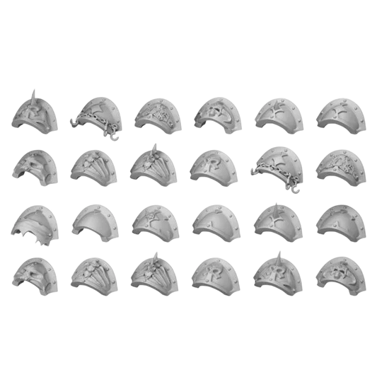 Green Stuff World for Models & Miniatures DakkaDakka Traitors Squad Chaos Shoulder Pads 12407