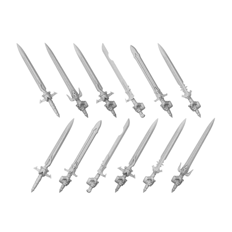 Green Stuff World for Models & Miniatures DakkaDakka Traitors Squad Chaos Swords 12406