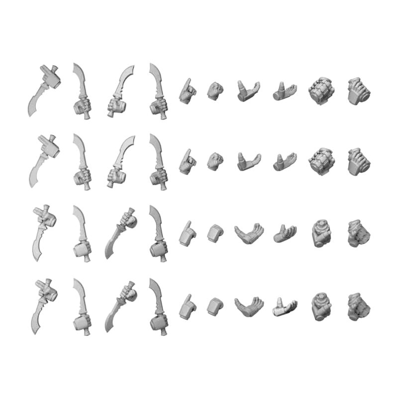 Green Stuff World for Models & Miniatures DakkaDakka Traitors Squad Hands 12413
