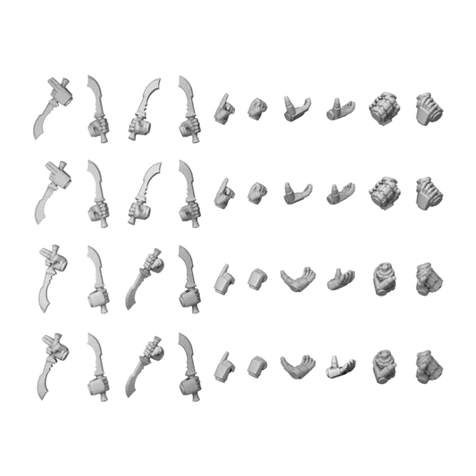Green Stuff World for Models & Miniatures DakkaDakka Traitors Squad Hands 12413