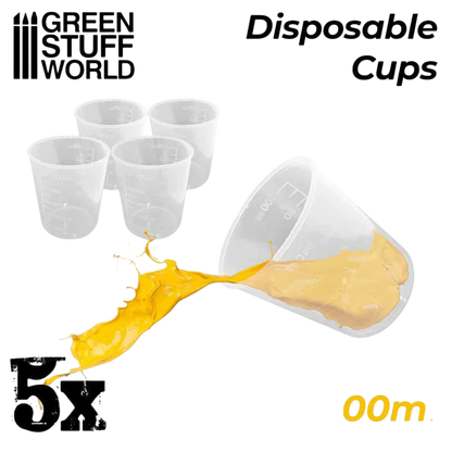 Green Stuff World for Models & Miniatures Disposable Measuring Cups 100ml 2453