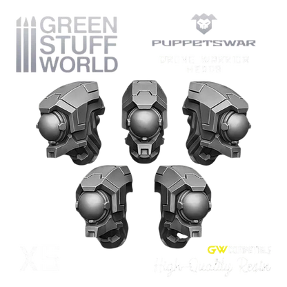 Green Stuff World for Models & Miniatures Drone Warrior Heads S384