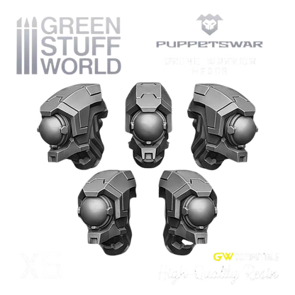Green Stuff World for Models & Miniatures Drone Warrior Heads S384
