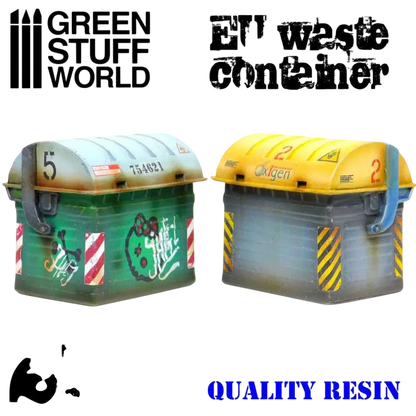 Green Stuff World for Models & Miniatures EU Waste Containers 1976