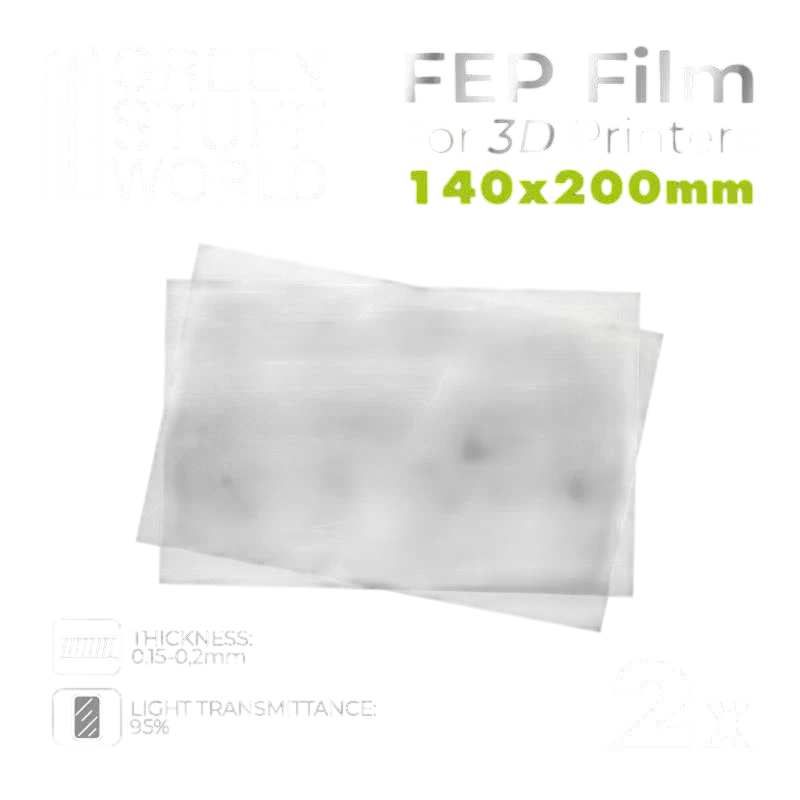 Green Stuff World for Models & Miniatures FEP Film 200x140mm (pack of 2) 3078