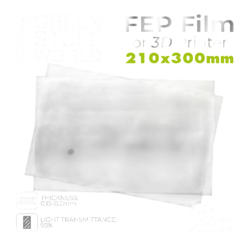 Green Stuff World for Models & Miniatures FEP Film 300x210mm (pack of 2) 3079